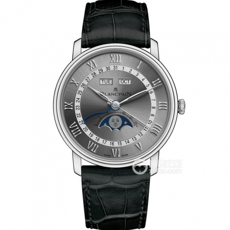 ZF厂2025新品顶级版本 宝珀经典系列6654-1113-55B男士万年历多功能全自动机械腕表 搭载定制cal.6654机芯 直径40mm