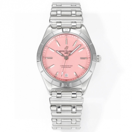 BLS最新高端精品 百年灵机械计时系列女士全自动机械腕表 搭载顶级进口2824机芯 直径36mm/厚度10mm