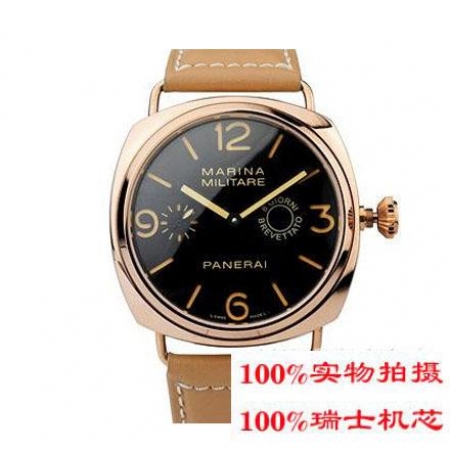 【沛纳海Panerai】Radiomir系列秒针表圈剑型指针黑色超大表盘皮带机械...